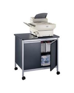 Safco Deluxe Machine Stand, 30 1/8inH x 32inW x 24 1/2inD, Black/Silver