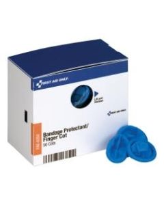 First Aid Only Smart Compliance Nitrile Finger Cots Refill, Blue, Box Of 50 Cots