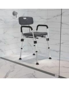 Flash Furniture HERCULES Series Adjustable Bath And Shower Chair, Gray