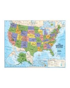 National Geographic Maps Political Series USA Map, 51in x 40in, Grades 4-12