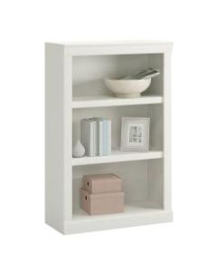 Realspace 45inH 3-Shelf Bookcase, Arctic White