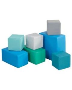 ECR4Kids SoftZone Big Blocks, 8inH x 8inW x 15 3/8inD, Contemporary, Pack Of 7
