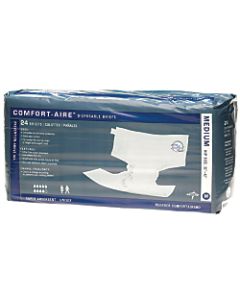 Comfort-Aire Disposable Briefs. Medium, 32 - 42in, Beige, 24 Briefs Per Bag, Case Of 4 Bags