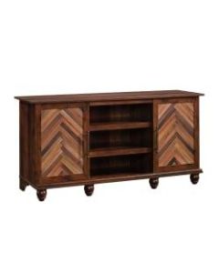 Sauder Viabella Entertainment Credenza For 60in TVs, 31-7/8inH x 64-1/8inW x 20-1/2inD, Curado Cherry