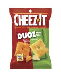 Keebler Cheez-It Duoz Cheddar/Parmesan Crackers - Sharp Cheddar, Parmesan - Carton - 4.30 oz - 6 / Carton