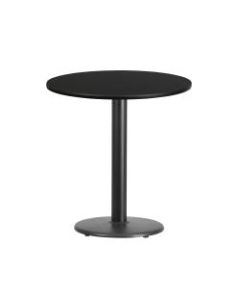 Flash Furniture Round Hospitality Table, 31-1/8inH x 24inW x 24inD, Black