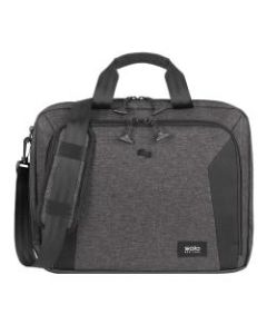 Solo Voyage Briefcase With 15.6in Laptop Pocket, Gray