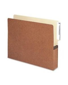 Smead Redrope End-Tab File Pockets, Letter Size, 3 1/2in Expansion, 30% Recycled, Redrope, Box Of 10