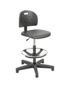 Safco Soft Tough Economy Workbench Drafting Chair, Black