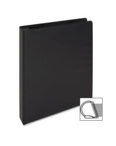 Sparco Easy-Open Locking Slant 3-Ring Binder, 1in D-Rings, 44% Recycled, Black