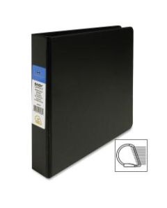 Sparco Easy-Open Locking Slant 3-Ring Binder, 1 1/2in D-Rings, 44% Recycled, Black