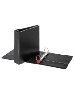 Sparco Easy-Open Locking Slant 3-Ring Binder, 2in D-Rings, 44% Recycled, Black