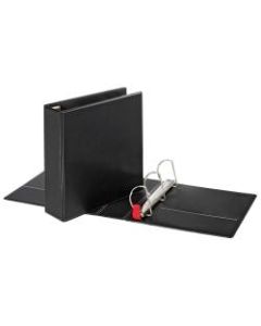 Sparco Easy-Open Locking Slant 3-Ring Binder, 3in D-Rings, 44% Recycled, Black
