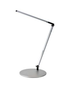 Koncept Z-Bar Solo LED Desk Lamp, Warm Light, 18inH, Silver