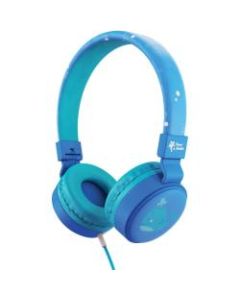 Planet Buddies Noah the Whale Wired Headphones - Stereo - Mini-phone (3.5mm) - Wired - Over-the-head - Binaural - Circumaural - Blue