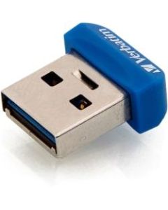 Verbatim 32GB Store "n Stay Nano USB 3.0 Flash Drive - Blue - 32 GB - Blue - 1 Pack