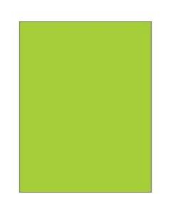 Office Depot Brand Labels, LL185GN, Rectangle, 8 1/2in x 11in, Fluorescent Green, Case Of 100