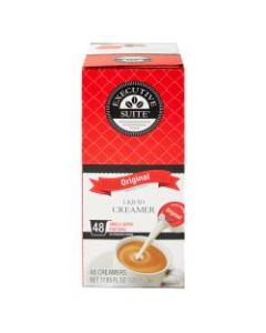 Executive Suite Liquid Coffee Creamer, Original Flavor, 0.38 Oz Single Serve, Box Of 48