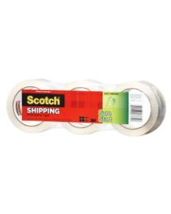 Scotch Sure Start Shipping Tape, 1-7/8in x 43.7 Yd., Clear, Pack Of 3 Rolls