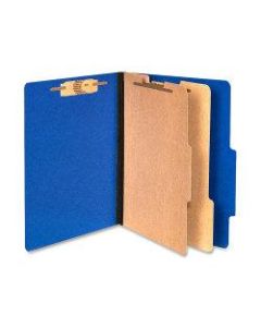 ACCO Color Life Presstex Top-Tab Folders, Letter Size, 30% Recycled, Blue, Box Of 10