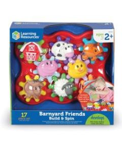 Learning Resources Build & Spin: Farm Friends - Theme/Subject: Learning - Skill Learning: Fine Motor, Construction, Vocabulary, Muscle - 2 Year & Up - Multi