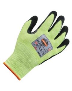 Ergodyne ProFlex 7041 Hi-Vis Nitrile-Coated Level 4 Cut-Resistant Gloves, Small, Lime