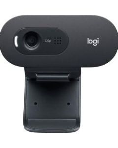 Logitech C505e Webcam - 30 fps - USB - 1280 x 720 Video - Fixed Focus - Widescreen - Microphone - Notebook, Monitor