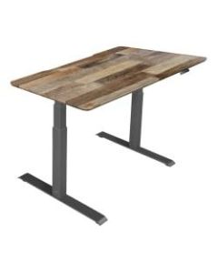 Vari Electric Standing Desk, 48inW, Reclaimed Wood