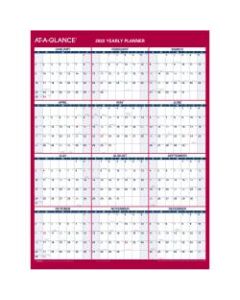 AT-A-GLANCE Reversible Erasable Compact Wall Calendar, 12in x 16in, January To December 2022, PM330B28
