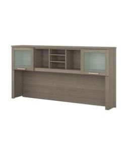Bush Furniture Somerset Hutch for L Shaped Desk, 72inW, Ash Gray, Standard Delivery