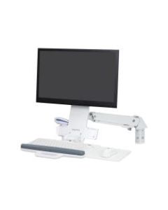 Ergotron StyleView Sit-Stand Combo Arm - aluminum, high-grade plastic - white