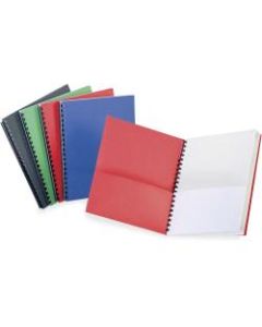 TOPS Letter Pocket Folder - 8 1/2in x 11in - 200 Sheet Capacity - 8 Internal Pocket(s) - Paper, Plastic - White, Assorted - 0% Recycled - 1 Each