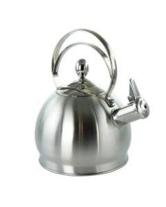 MegaChef Stainless-Steel Stovetop Kettle, 11.83 Cups, Brushed Silver