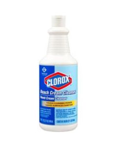 Clorox Commercial Solutions Bleach Cream Cleanser - Cream Cleanser - 32 fl oz (1 quart) - 512 / Pallet - Clear