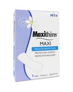 Hospeco MaxiThins Maxi Pads For Vending Machines, Maxi Absorbency, Carton Of 250 Pads