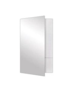 LUX Presentation Folders, 9in x 14 1/2in, White Gloss, Pack Of 25 Folders