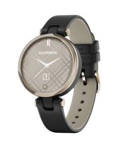 Line Garmin Lily Smart Watch - Women - Heart Rate Monitor, Pulse Oximeter Sensor, Accelerometer, Ambient Light Sensor  - TFT LCD - Touchscreen - Bluetooth - 120 Hour - 1.34in - Black, Cream Gold Case