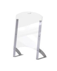 Rosseto Serving Solutions Connectable Buffet Sneeze Guard, 35-3/4inH x 24inW, 8-1/2in Pass-Through, Clear