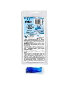 PAK-IT Glass And Hard-Surface Cleaner, Pleasant Scent, Pack Of 5