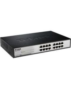 D-Link 16-Port Gigabit Unmanaged Switch - 16 Ports - 2 Layer Supported - 9.30 W Power Consumption - Twisted Pair - 1U High - Rack-mountable