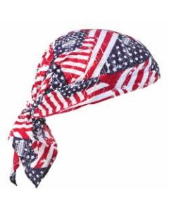 Ergodyne Chill-Its 6710 Evaporative Cooling Triangle Hats, Stars & Stripes, Case Of 24 Hats