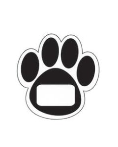 Ashley Productions Die-Cut Magnets, Black Paws, 12 Magnets Per Sheet, Pack Of 5 Sheets