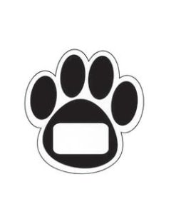 Ashley Productions Die-Cut Magnets, Black Paws, 12 Magnets Per Sheet, Pack Of 5 Sheets