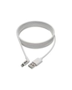 Tripp Lite Lightning to USB Sync Charge Cable Right-Angle for iPhones iPads Apple White 3ft 3ft - 1 x Lightning Male Proprietary Connector - MFI - Nickel Plated Connector - Gold Plated Contact - White
