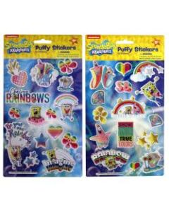 Inkology Puffy Stickers, SpongeBob SquarePants 20th Anniversary, Pack Of 6 Sheets