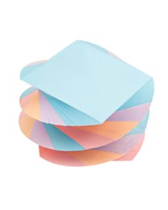Office Depot Brand Twirl Memo Pad, 3in x 3in, 1,200 Pages (600 Sheets), Assorted Colors
