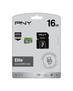 PNY Elite 16 GB Class 10/UHS-I (U1) microSDHC - 85 MB/s Read