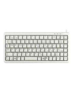 CHERRY G84-4100 Compact-Keyboard - Cable Connectivity - USB Interface - 83 Key - German - Notebook - ML Keyswitch - Light Gray