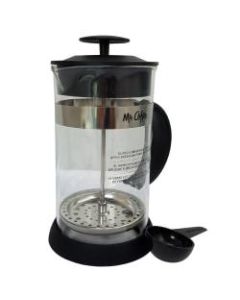 Mr. Coffee Cafe Oasis 32 Oz French Press Coffee Maker, Black/Clear