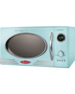 Nostalgia Electrics Retro 0.9 Cu Ft 800-Watt Countertop Microwave, Aqua